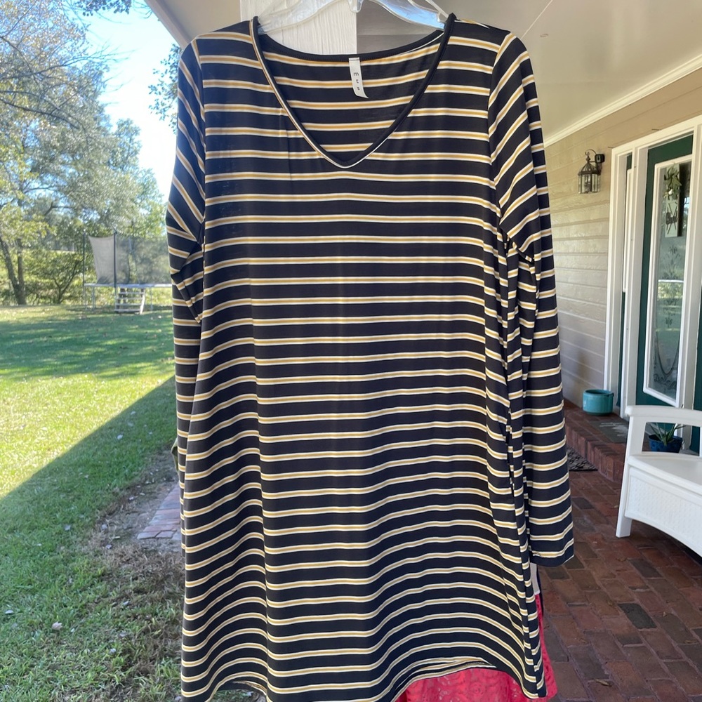 Mts Boutique striped tunic dress